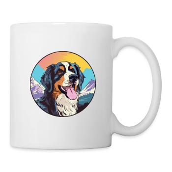 Slovensky Kopov Dog Breed Cartoon Kawaii Watercolo - Mug - white - Right