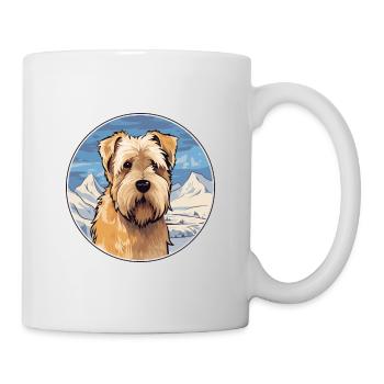Soft Coated Wheaten Terrier Dog Breed Cartoon Kawa - Mug - white - Right
