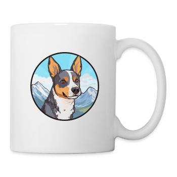 St Miguel bouvier chien race dessin animé Kawaii Watercol - Mug blanc - blanc - Droite