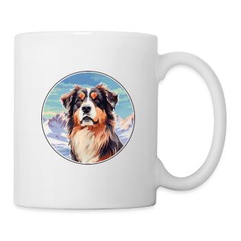 Taigan Kyrgyz Taighany Dog Breed Cartoon Kawaii Wa - Mug - white - Right