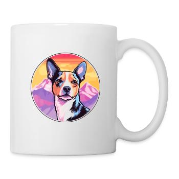 Teddy Roosevelt Terrier Hunderasse Cartoon Kawaii W - Tasse - Weiß - Rechts