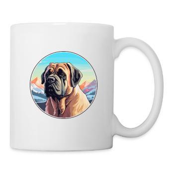 Transmontano Mastiff chien race dessin animé kawaii Wate - Mug blanc - blanc - Droite