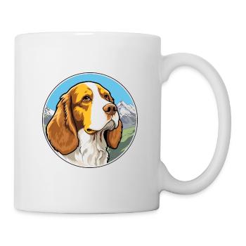 Welsh Springer Spaniel chien race Cartoon Kawaii Wa - Mug blanc - blanc - Droite
