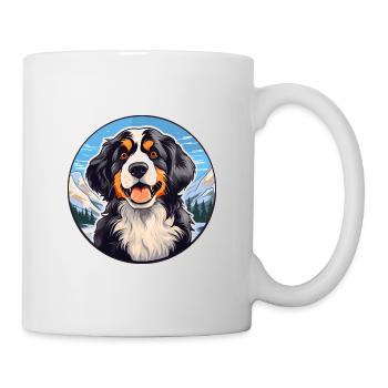 Wetterhoun Hunderasse Karikatur Kawaii Aquarell - Tasse - Weiß - Rechts