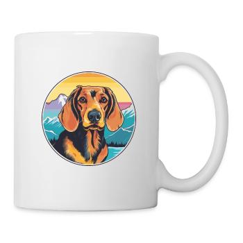Westfälische Dachsbracke Hunderasse Karikatur Kawaii W - Tasse - Weiß - Rechts