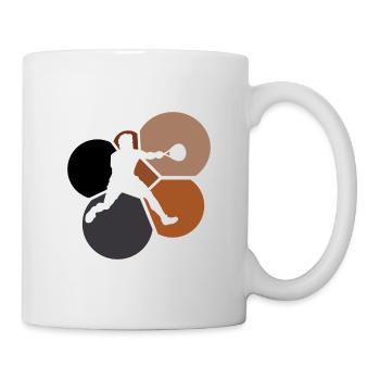 Raquettes de squash Raquettes de squash Joueurs de squash - Mug blanc - blanc - Droite
