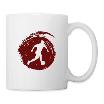 Strandfußball Fußballspieler Strand - Tasse - Weiß - Rechts