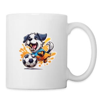 Soccer Dog / Animal / Soccer / Goal / Sports - Mug - white - Right