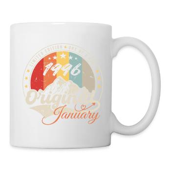January 1996 Vintage Retro Birthday Gift - Mug - white - Right