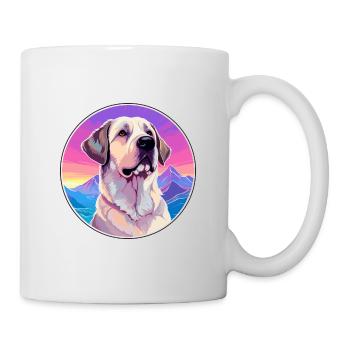 Berger anatolien chien race dessin animé kawaii waterc - Mug blanc - blanc - Droite