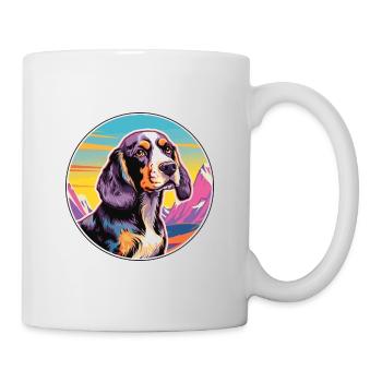 Ariege Pointer Hund Rasse Cartoon Kawaii Aquarell - Tasse - Weiß - Rechts