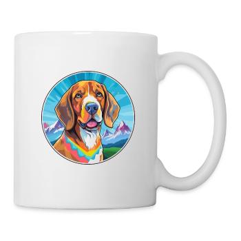 Bavarian Mountain Hound Dog Breed Cartoon Kawaii W - Mug - white - Right