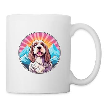 Basset Griffon Vendeen Petit Dog Rasse Cartoon Kaw - Tasse - Weiß - Rechts