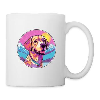 Braque Saint Germain Hunderasse Cartoon Kawaii Wate - Tasse - Weiß - Rechts