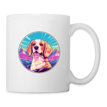 Broholmer Hunderasse Karikatur Kawaii Aquarell - Tasse - Weiß - Rechts