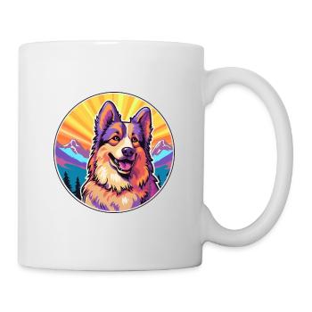 Bohemian Shepherd Dog Breed Cartoon Kawaii Waterco - Mug - white - Right