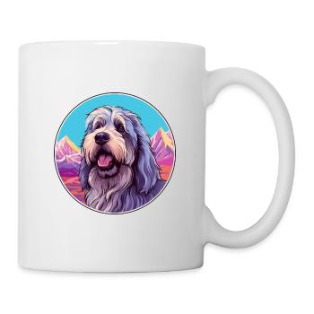 Bergamasco Schäferhund Rasse Cartoon Kawaii Wasser - Tasse - Weiß - Rechts