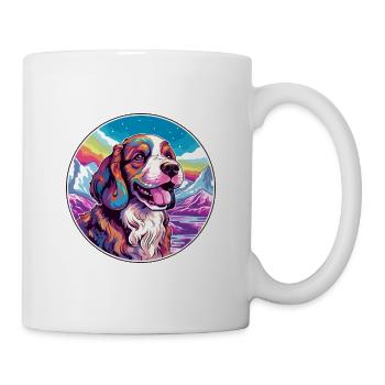 Drever Hunderasse Karikatur Kawaii Aquarell - Tasse - Weiß - Rechts