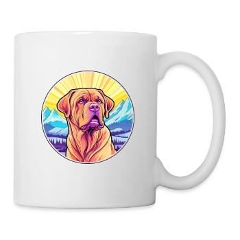 Bordeauxdogge Hunderasse Cartoon Kawaii Waterco - Tasse - Weiß - Rechts
