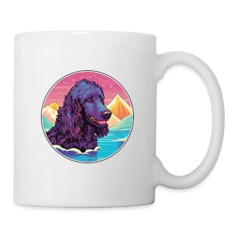 Irischer Wasserspaniel Hunderasse Cartoon Kawaii Wasser - Tasse - Weiß - Rechts