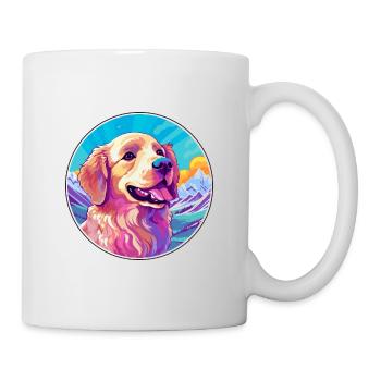 Karakachan chien race dessin animé Kawaii aquarelle - Mug blanc - blanc - Droite