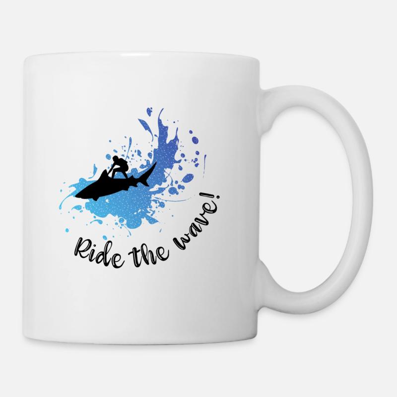 Ride the wave! - Tasse - Weiß