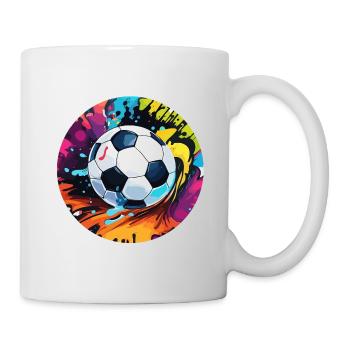 Soccer / Game / Ball / Field / Shooting - Mug - white - Right