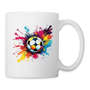 Soccer / Game / Ball / Field / Shooting - Mug - white - Right