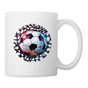 Soccer / Game / Ball / Field / Shooting - Mug - white - Right