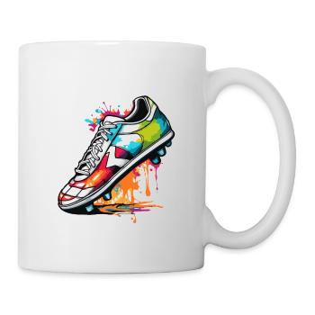 Football / Jeu / Chaussure / Terrain / Tir - Mug blanc - blanc - Droite