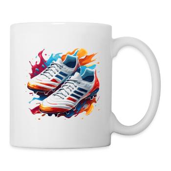 Football / Jeu / Chaussure / Terrain / Tir - Mug blanc - blanc - Droite