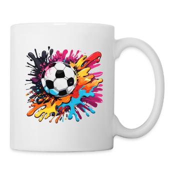 Soccer / Game / Ball / Field / Shooting - Mug - white - Right