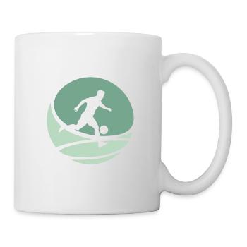 Fußball Beachball Fußball - Tasse - Weiß - Rechts