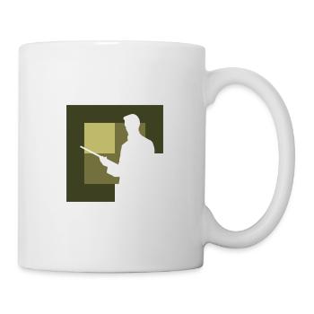 Billardkugel Billardspielerin Billardkugel - Tasse - Weiß - Rechts