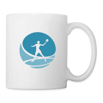 Tennis Beachtennis Beachball - Tasse - Weiß - Rechts