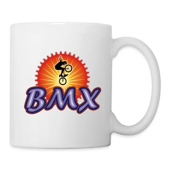 BMX Rad Stunt - Tasse - Weiß - Rechts