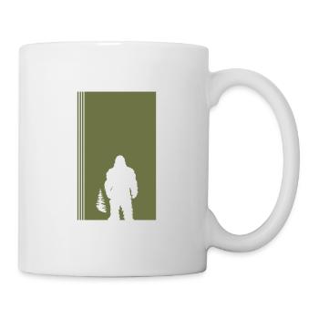 Big foot Lochness Yeti - Mug - white - Right