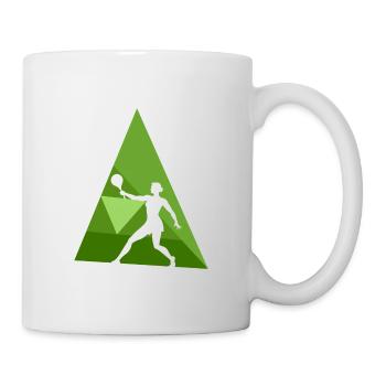 Tennis de plage Joueur de tennis de plage - Mug blanc - blanc - Droite