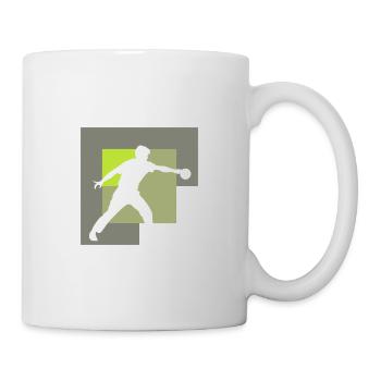 Table tennis player Table tennis Table tennis - Mug - white - Right