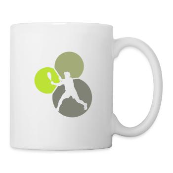 Joueurs de squash Raquettes de squash Joueurs de squash - Mug blanc - blanc - Droite