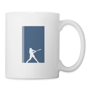 Softball Baseball Baseball - Tasse - Weiß - Rechts