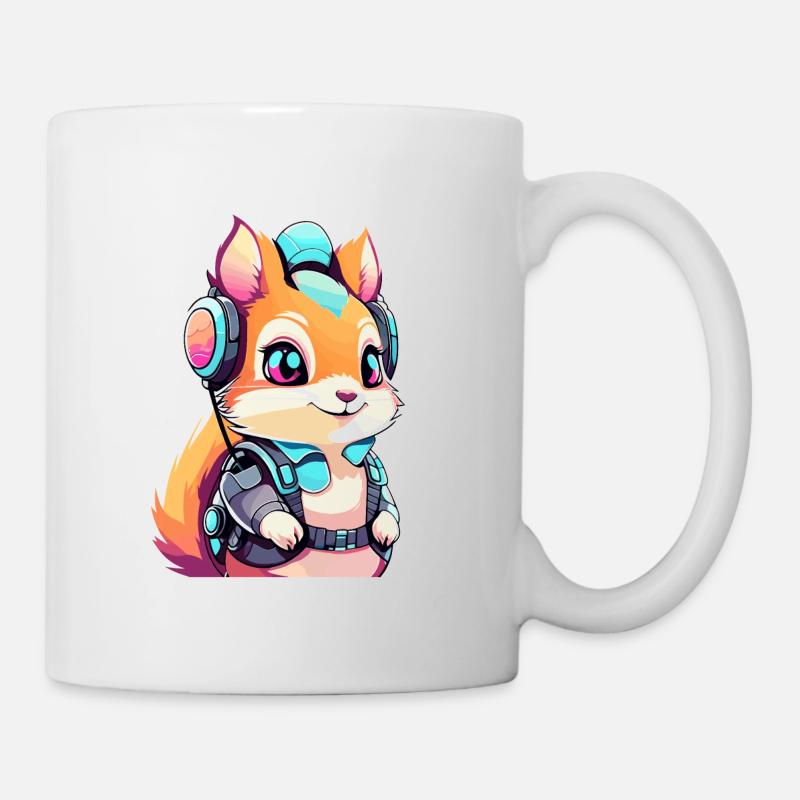 Illustration d’écureuil - Mug blanc - blanc
