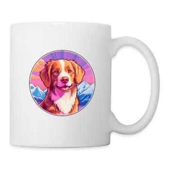 Nouvelle-Écosse Duck Tolling Retriever Race de chien Carto - Mug blanc - blanc - Droite