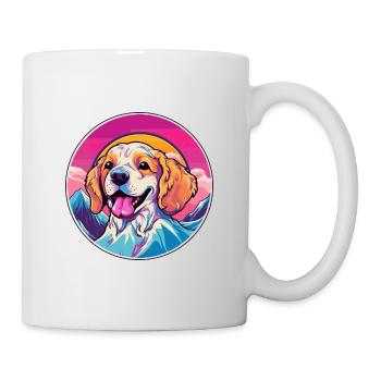 Ratonero Bodeguero Andaluz Dog Breed Cartoon Kawai - Mug - white - Right