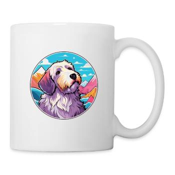 Sealyham Terrier Dog Breed Cartoon Kawaii Watercol - Mug - white - Right