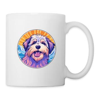 Sarplaninac Hunderasse Karikatur Kawaii Aquarell - Tasse - Weiß - Rechts