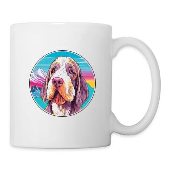 Spinone Italiano reinrassige Hunderasse Cartoon Kawaii - Tasse - Weiß - Rechts