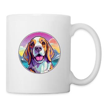 Transilvanian Hound Dog Breed Cartoon Kawaii Water - Mug - white - Right