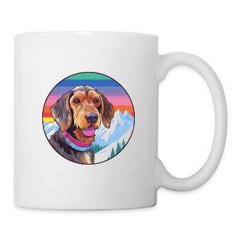 Wirehaired Dachshund Dog Breed Cartoon Kawaii Wate - Mug - white - Right