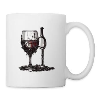 Wine / Grapes / Alcohol / Drink / Enjoy - Mug - white - Right